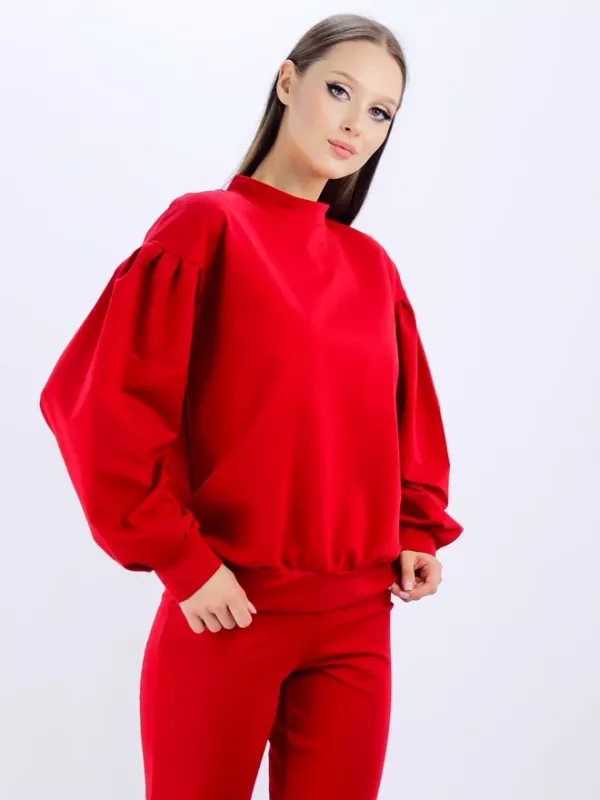5117 Свитшот женский Аэлита / красный